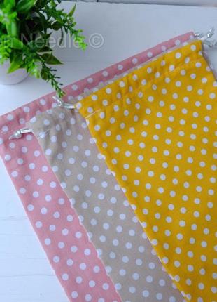 Эко мешочки набор 3 шт , эко торбочка, эко пакет для продуктов/хранения/подарков