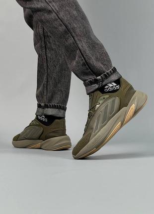 Мужские кроссовки adidas ozelia originals khaki#адидас1 фото