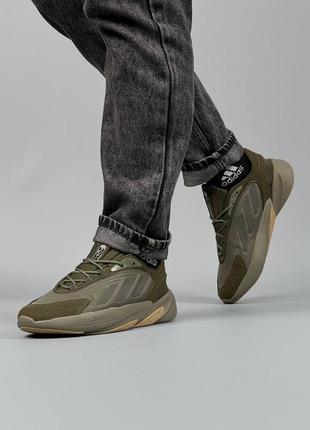 Мужские кроссовки adidas ozelia originals khaki#адидас3 фото