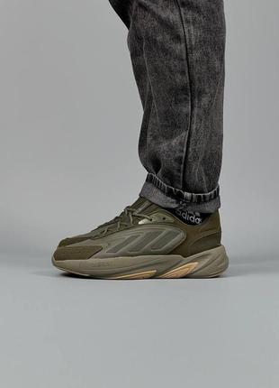 Мужские кроссовки adidas ozelia originals khaki#адидас6 фото