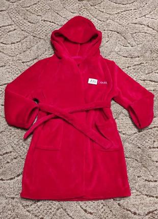 886. теплый халатик для девочки.  р. - на рост 116-122 / 6-7 лет