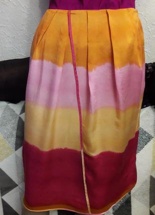 Hugo boss юбка натуральный шелк