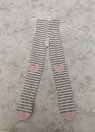 Теплі суперм'які колготки cozy tights із серцем від tu