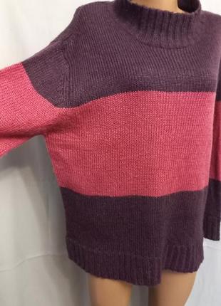 Стильный теплый свитер, оверсайз  №1kt