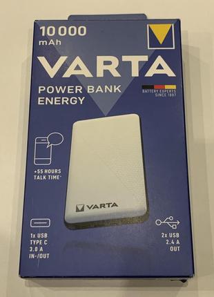 10000 mah павербанк varta powerbank