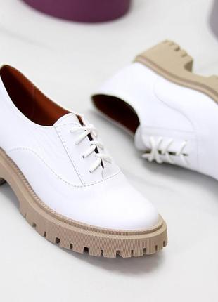 36-41 рр. туфли нат. кожа на платформе