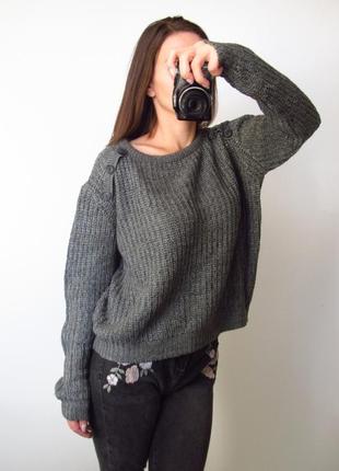 Серенький свитер 💣 состояние идеальное ❤️3 фото
