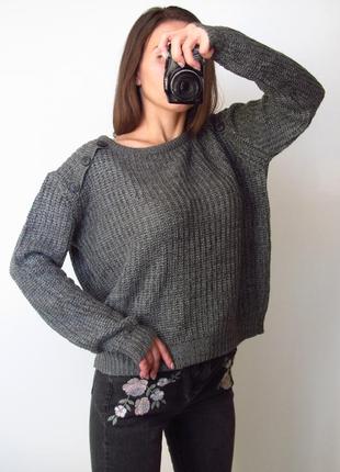 Серенький свитер 💣 состояние идеальное ❤️2 фото