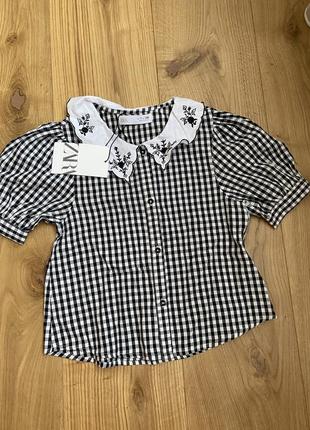 Блуза сорочка вишиванка zara2 фото