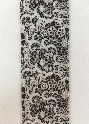 Черная фольга в баночке для литья и дизайна ногтей, 100 см.