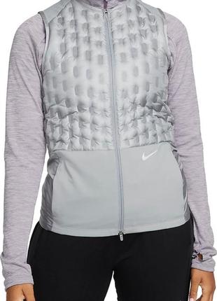 Жилет жіночий біговий пуховий nike therma-fit adv women s downfill running vest пухова жилетка оригінал