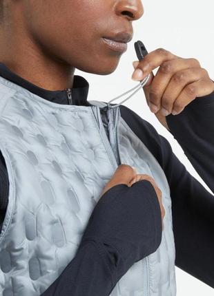 Жилет женский беговой пуховый nike therma-fit adv women s downfill running vest пуховая жилетка оригинал3 фото