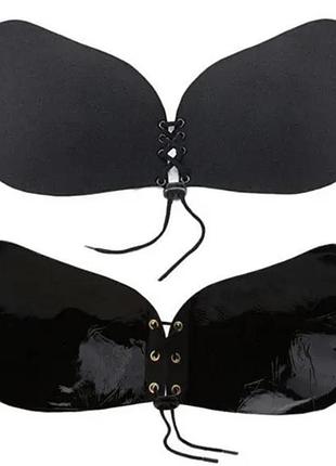 Бюстгальтер силиконовый невидимый fly bra (только черные)
