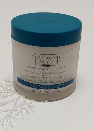 Christophe robin cleansing purifying scrub with sea salt 250ml1 фото