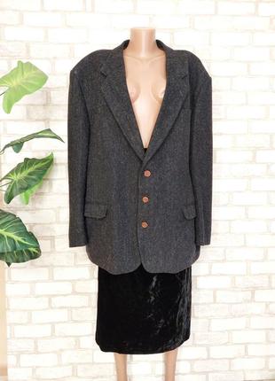 Новый мега теплый пиджак/жакет баталл с плотной 100 % шерсти в сером цвете, размер 5-7 хл1 фото
