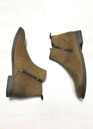 Брендовые кожаные мужские сапоги ботинки нубук наппа clark’s оригинал2 фото
