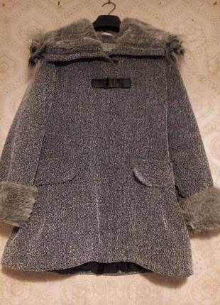 Куртка зимова подовжена півпальта lenne для дівчинки 158 р