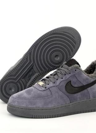 Кроссовки nike air force 1 low grey winter