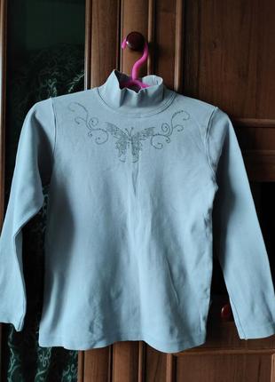 Гольф водолазка кофта 164 р на дівчинку 10/11/12/13/14 років світло-сірий