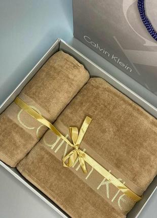 Набор полотенец люкс в стиле calvin klein ⚜️