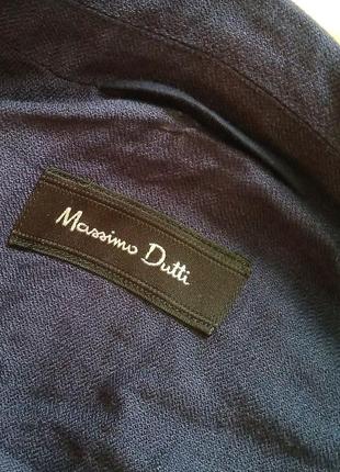 Пиджак жакет massimo dutti лен льняной6 фото