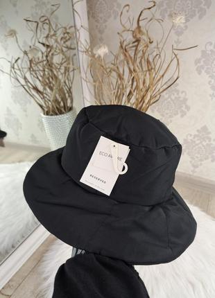 Брендовий стильний теплий капелюх панама шапка reserved🖤2 фото
