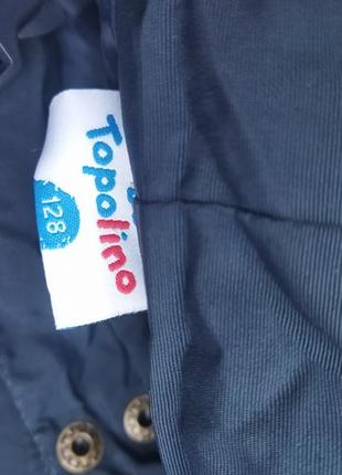 128 - тёплые штаны зимние на подтяжках topolino4 фото