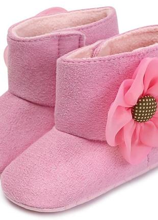 Обувь для новорожденных пинетки осень зима весна на флисе обувь для новорожденных пінетки взуття дит1 фото