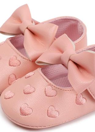 Пинетки балетки туфли на праздник обувь для новорожденных пінетки1 фото