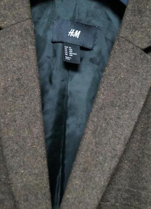 Пиджак блейзер зауженного кроя с шерсть5 фото