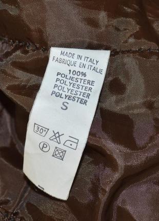 Брендовая коричневая демисезонная меховая короткая куртка на молнии с карманами италия4 фото