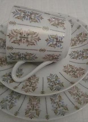 Старинная чайная тройка фарфор бавария германия №д(5))