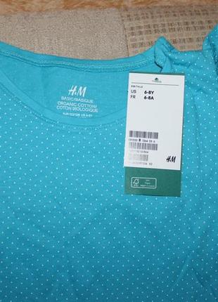 Новое трикотажное платье девочке 4-6 лет от h&m, сша2 фото