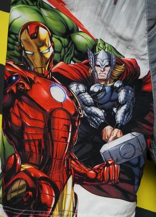 Пляжные шорты с принтом супергероев (marvel comics) 4