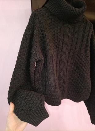Тепла кофта, светр під шию в'язаний 5