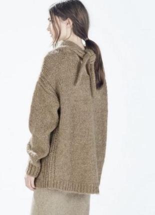 Мохеровый свитер zara мохер альпака шерсть 2