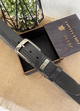 Чоловічий ремінь шкіряний