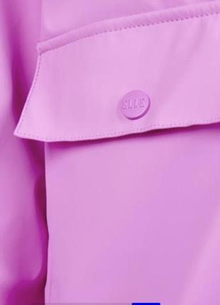 Длинная детская парка куртка ветровка розовая для девочки elle5 фото