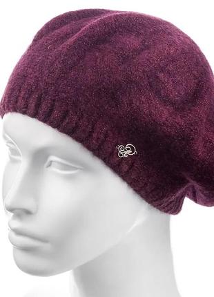 Берет шерстяной atrics wh687 бордовый