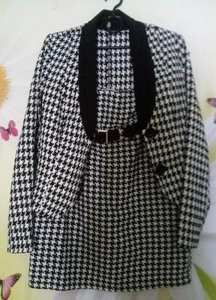 Костюм тройка гусиная лапка