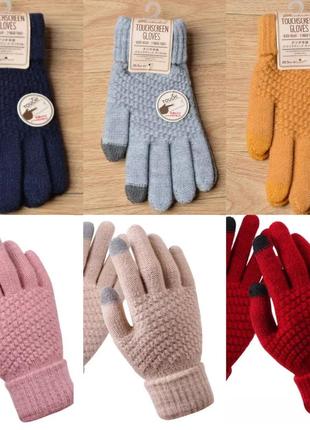 Рукавички жіночі сенсорні. рукавички для сенсорних екранів6 фото