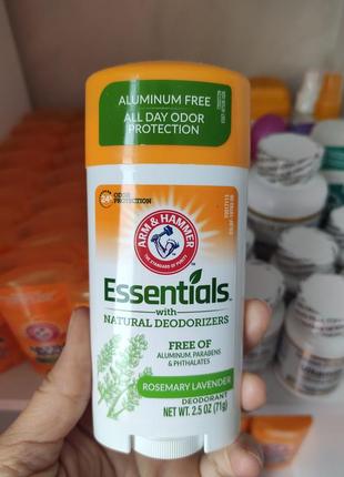 Натуральный дезодорант essentials для мужчин и женщин розмарин/лаванда, 71 грамм3 фото