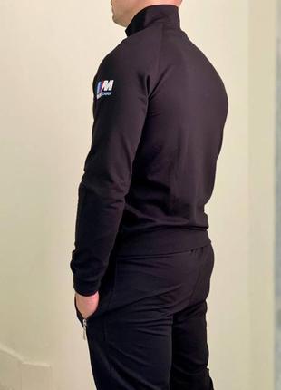 Мужской спортивный костюм bmw чёрный 150033 фото