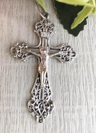 Хрестик срібний 925 проба