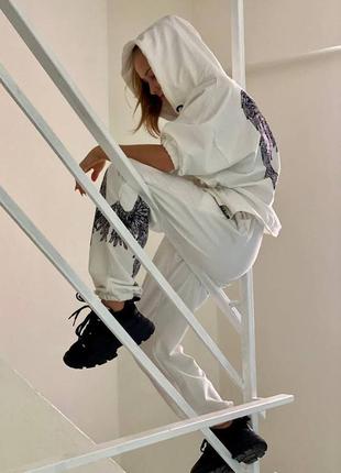 Жіночий костюм palm angels білий 15018