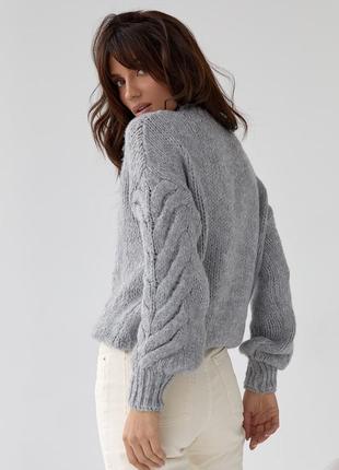 Теплый женский свитер полушерстяной  ⁇  теплый женский свитер полушерстливый4 фото
