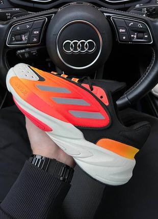 Популярні чоловічі помаранчеві кросівки adidas ozelia🆕 адідас озелія