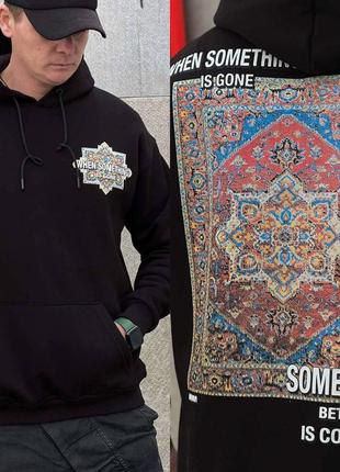 Чоловічий турецький батнік тринитка на флісі унісекс-у зеленому кольорі.