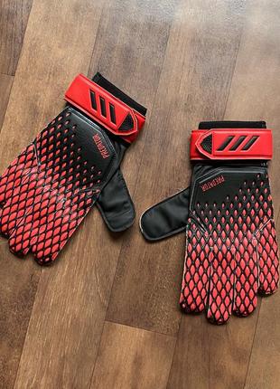 Рукавички adidas predator fh7295 розмір 9 оригінал червоно чорні футбольні2 фото