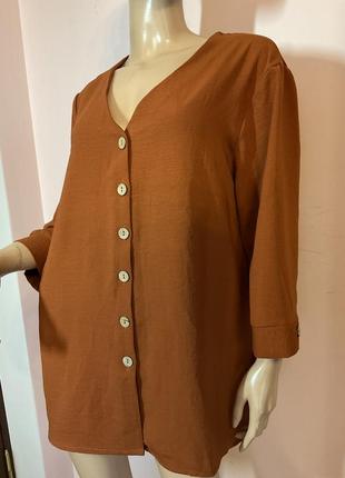 Гарна  блузка теракотового кольору/42-44/brend ladies